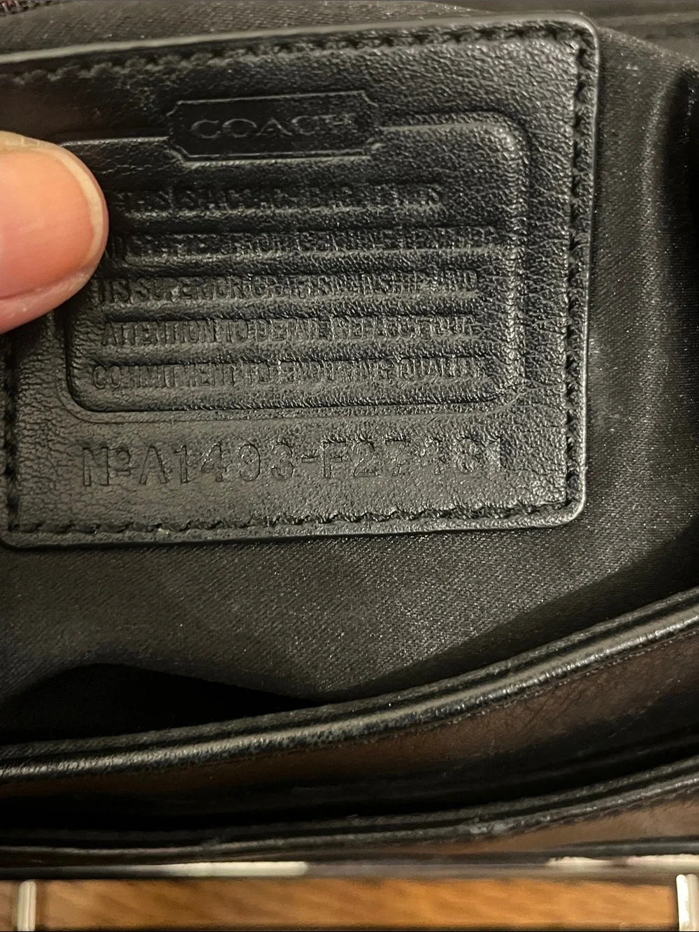 Coach Taylor Leather Flap Shoulder bag - black F27481